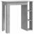 Barski stol s policom boja betona 102 x 50 x 103,5 cm drveni