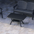 Hanah Home Klub sto Silva, 52.5x60x90 cm, Antracit