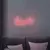 LED neonska zidna dekoracija LOVE LED/3W/3xAA USB crvena