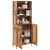 Vidaxl Visok predalnik Star les 69,5 x 32,5 x 180 cm Konstruiran les