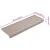 Prostirke za stepenice 15 kom 65x21x4 cm taupe pravokutni rub