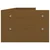 Stalak za monitor boja meda 100x24x16 cm od masivne borovine