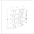 Conceptum Hypnose Polica 120x120x25cm Crno-Zlatna