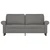 Vidaxl Dvosed temno siv 140 cm blago