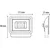 PROSTO LED reflektor 10W/230V, 900lm, 6500K,beli