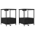 Noćni ormar 2 pcs Crni hrast 42 x 41 x 56 cm Konstruirano drvo