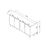 Hanah Home Konzolni sto Caresa, 150x75x36 cm, Beli