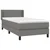 Vidaxl Box spring postelja z vzmetnico temno siva 80x200 cm blago