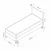 Hanah Home Osnova za krevet sa uzglavljem Abella, 100x121x200 cm,Siva