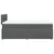 Vidaxl Box spring postelja z vzmetnico temno siva 120x200 cm blago