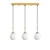 Opviq Luster Orbital-15-14012, 65x15x115cm, IP20, Belo-zlatne boje