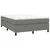 Vidaxl Box spring postelja z vzmetnico temno siva 140x200 cm blago