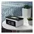 Solight CA07W - Digitalni sat sa Qi bežičnim punjačem 230V/CR2032 beli