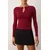 Trendyol Milla ženska bluza Twoaw26Bz00130, Bordeaux-Burgundy