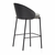 Črn/siv barski stol (višina sedeža 65 cm) Eamy – Kave Home