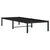 shumee vidaXL Kovinski posteljni okvir črne barve 75x190 cm