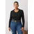Trendyol Curve Ženska bluza Tbbaw26Af00001, Crna