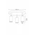 Opviq Luster Nur C, IP20, 3 x GU10 Max, 10W, Braon