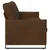 vidaXL 3-sedna sofa Rjava 220 x 81 x 82 cm Umetni velur