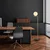 Opviq Podna lampa Luminar-14181, 37x30x140 cm, IP20, Zlatne boje