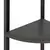 Kutne police s 3 razine crne 45,5 x 31,5 x 120 cm