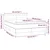 Krevet box spring madrac LED cappuccino 140x190cm umjetna koža