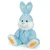 Alltoys Plišasti sedeči zajec, moder/rožnat, 70 cm