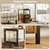 Homestar Stranska mizica 55x35x585 cm rjava