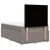 Vidaxl Box spring postelja z vzmetnico taupe 120x200 cm blago
