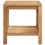 Kava Stol s pohranom Smeđa 45 x 45 x 45 cm Čvrsto teak drvo
