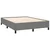 vidaXL Posteljni okvir brez vzmetnice temno siv 137x190 cm blago