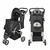 TRIXIE Kolica za pse Buggy, 4 točka, Do 11 kg, Crna