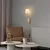 Opviq Zidna lampa Lumora-15333, 16x22x72cm, IP20, Zlatno-bela boje