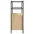 Regal za knjige boja hrasta 80 x 30 x 78,5 cm od drva i željeza