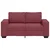 Vidaxl Dvosed vinsko rdeč 160x77x82 cm blago