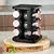 Berlinger Haus Stalak sa 13 četvrtastih posuda za začine Black Rose Collection BH-8559, Crni