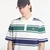 Majice Fred Perry Relaxed Striped Polo Shirt Beige XL