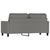 vidaXL Dvosed temno siv 140 cm blago