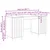 Stol s policom Crna 142,5 x 50 x 75 cm Konstruirano drvo