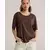 WE Fashion Majica  temno rjava
