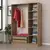Hanah home Ormar Kale 135x210x52cm Tamnosivi