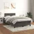 Krevet box spring s madracem tamnosivi 120 x 190 cm baršun