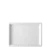 Bela velika pladenj 24,4 x 17,5 cm — Elements Melamin (Flow) - 593174