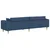 Sofa s jastukom Plava 250 x 77 x 76 cm tkanina