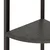 Kutna polica s 5 razina crna 45,5 x 31,5 x 180 cm