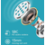QCY BLUETOOTH SLUŠALKA TWS T8 stereo bele