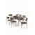 Hanah Home Trpezarijski set, 7 komada, Bež