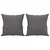 2-dijelni set sofa s jastucima sivi od umjetne kože