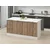 Hanah Home kuhinjsko ostrvo Alvinka 20252, 180 cm, belo / dore