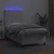 Vidaxl Box spring postelja z vzmetnico LED bela 90x200 cm umetno usnje